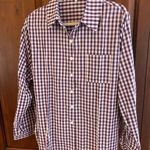 Purple Gingham Check Women’s Shirt